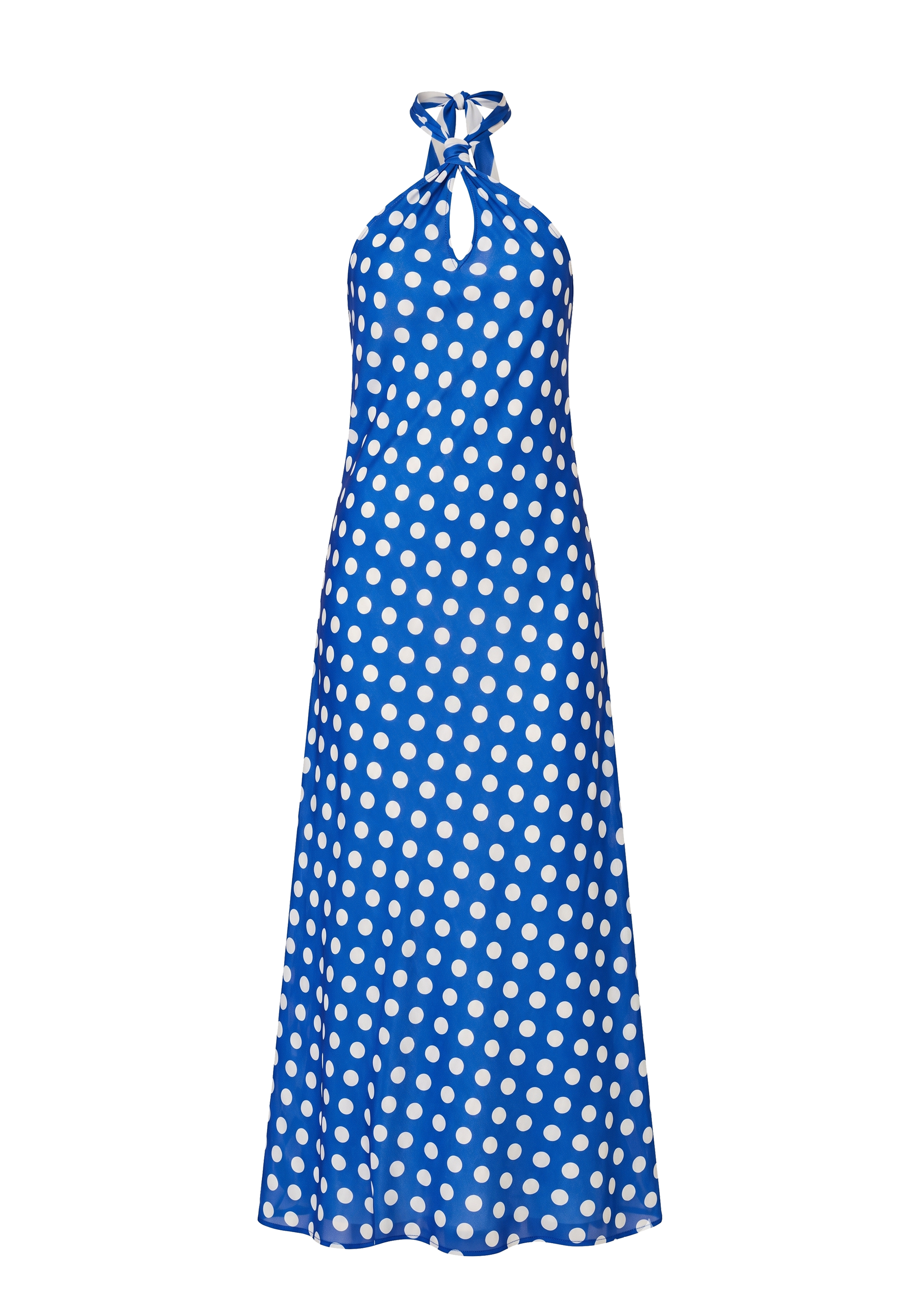 Brisa Reversible Dress Crinkle Sheer Olympian Blue Polka Dot / Stripe
